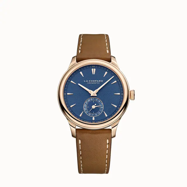 Chopard L.U.C Quattro Mark IV, 39 mm, manual, ethical rose gold 161954-5001