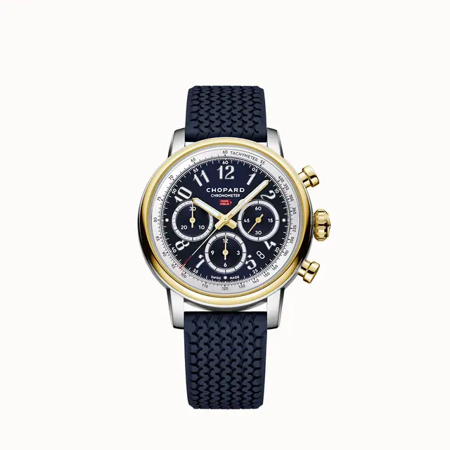 Chopard Mille Miglia Classic Chronograph JX7, 40.5 mm, automatic, ethical yellow gold, Lucent Steel™ 168619-4002
