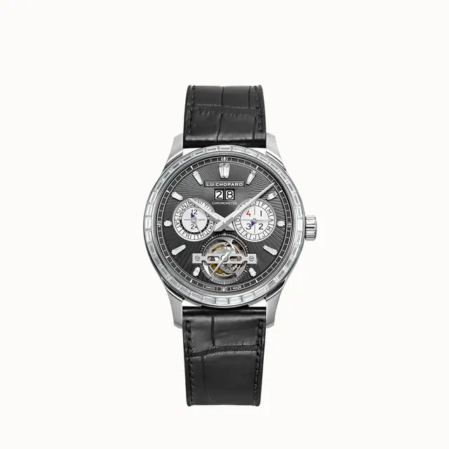 Chopard L.U.C Perpetual T, 43 mm, manual, platinum, diamonds 171940-9002