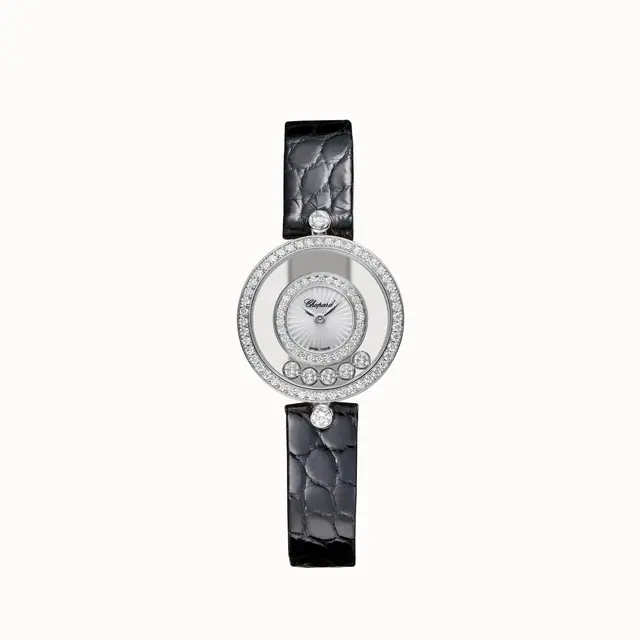 Chopard Happy Diamonds Icons, 26 mm, quartz, ethical white gold, diamonds 203957-1214