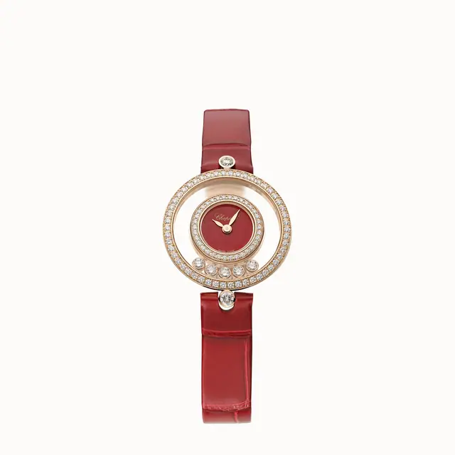 Chopard Happy Diamonds Icons, 26 mm, quartz, ethical rose gold, diamonds 203957-5210