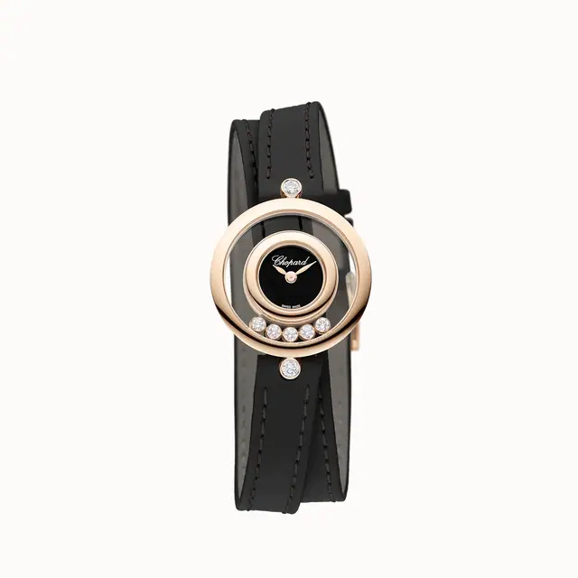 Chopard Happy Diamonds Icons, 26 mm, quartz, ethical rose gold, diamonds 209415-5004