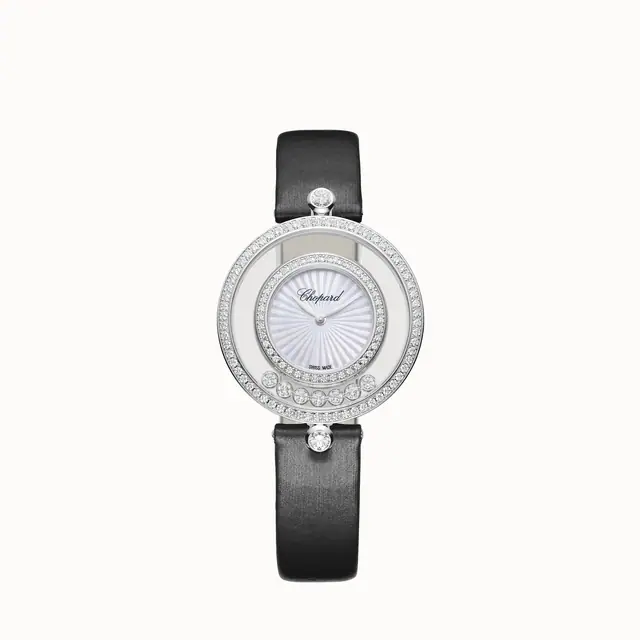 Chopard Happy Diamonds Icons, 32 mm, quartz, ethical white gold, diamonds 209426-1201