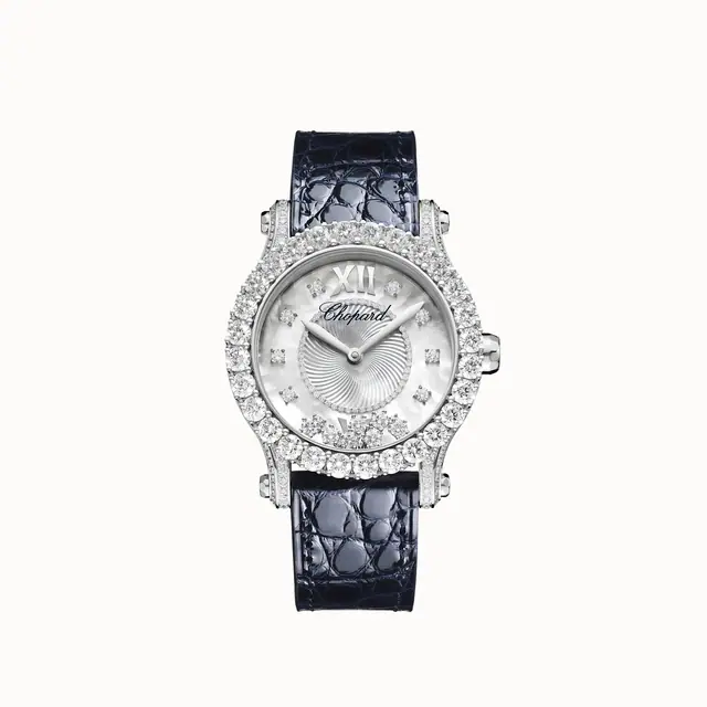 Chopard Happy Sport Joaillerie, 36 mm, automatic, ethical white gold, diamonds 274809-1001