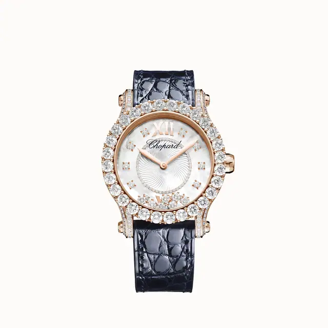 Chopard Happy Sport Joaillerie, 36 mm, automatic, ethical rose gold, diamonds 274809-5001