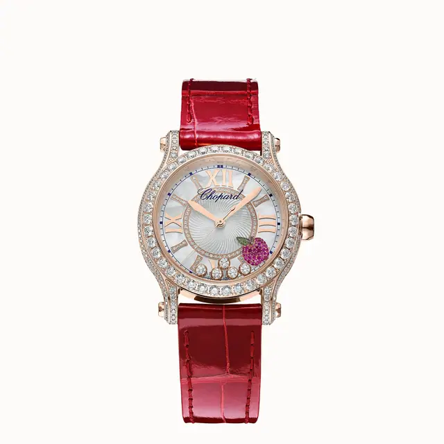 Chopard Happy Sport Fifth Avenue Edition, 36 mm, automatic, ethical rose gold, diamonds 274891-5024