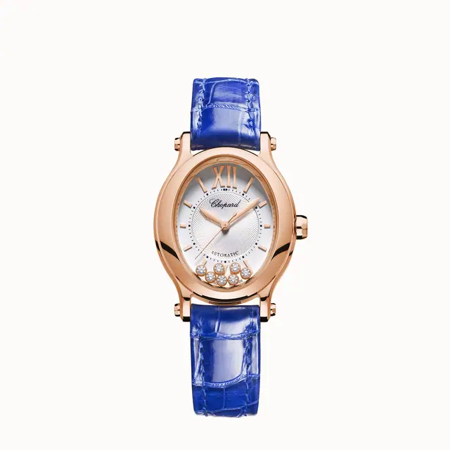 Chopard Happy Sport, 29 x 31 mm, automatic, ethical rose gold, diamonds 275362-5001