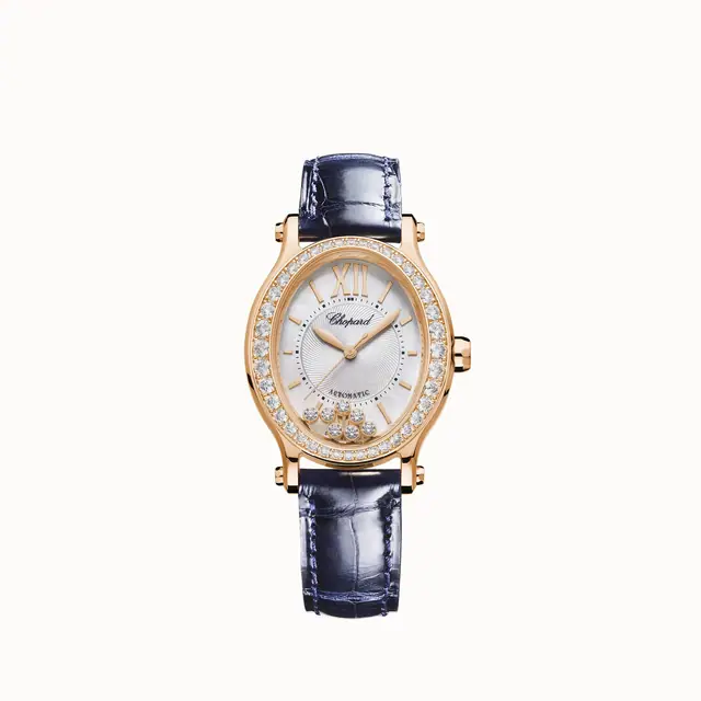 Chopard Happy Sport, 29 x 31 mm, automatic, ethical rose gold, diamonds 275362-5002