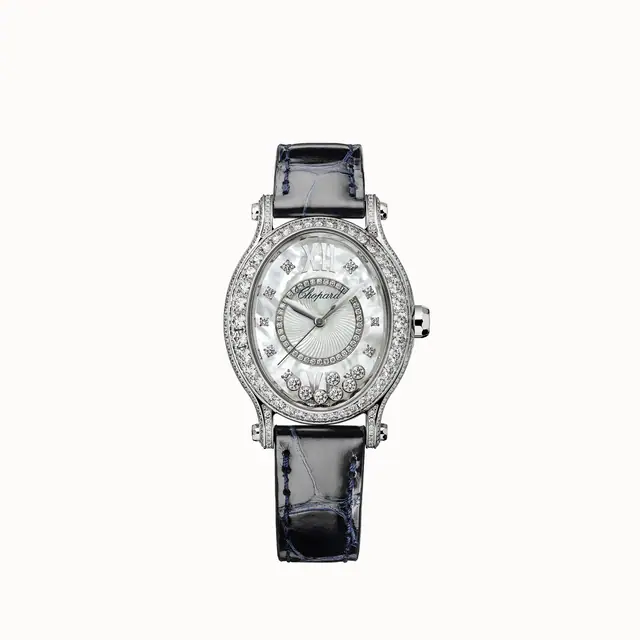 Chopard Happy Sport, 29 x 31 mm, automatic, ethical white gold, diamonds 275372-1001