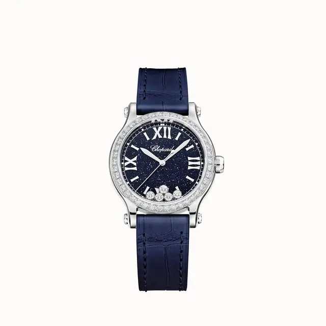 Chopard Happy Sport, 33 mm, automatic, ethical white gold, diamonds 275378-1003