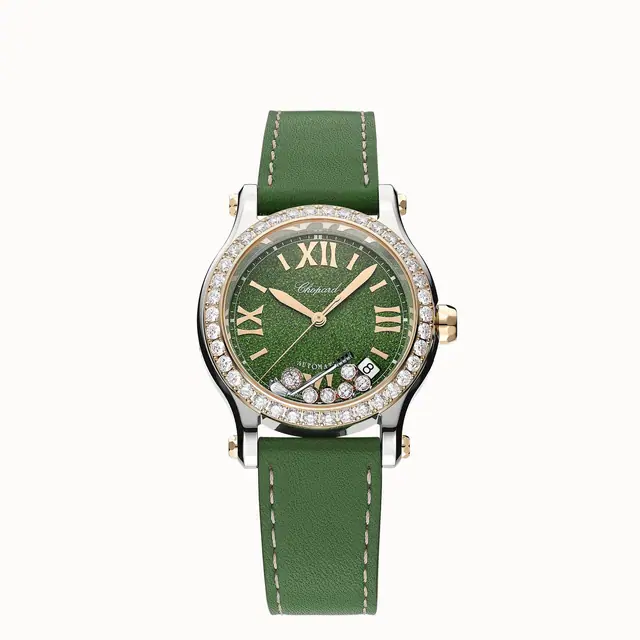 Chopard Happy Golf, 36 mm, automatic, ethical rose gold, Lucent Steel™, diamonds 278559-6023