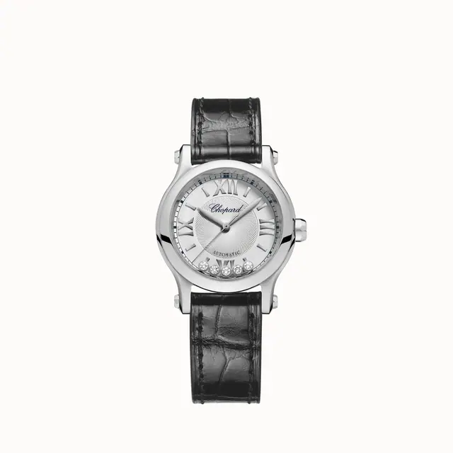Chopard Happy Sport, 30 mm, automatic, Lucent Steel™, diamonds 278573-3011