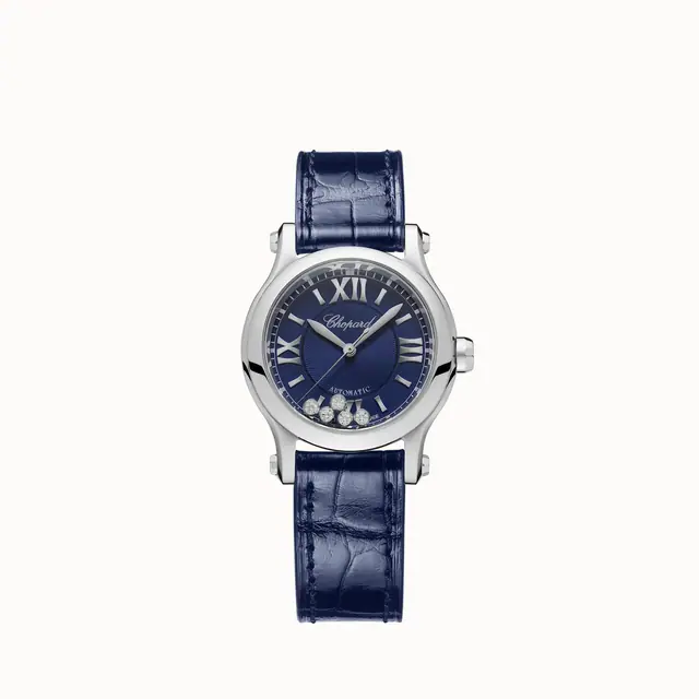 Chopard Happy Sport, 30 mm, automatic, Lucent Steel™, diamonds 278573-3016