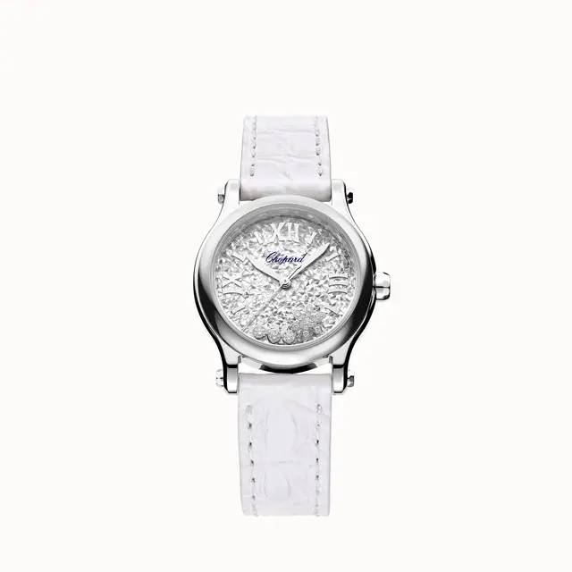 Chopard Happy Snowflakes, 30 mm, automatic, Lucent Steel™, diamonds 278573-3022