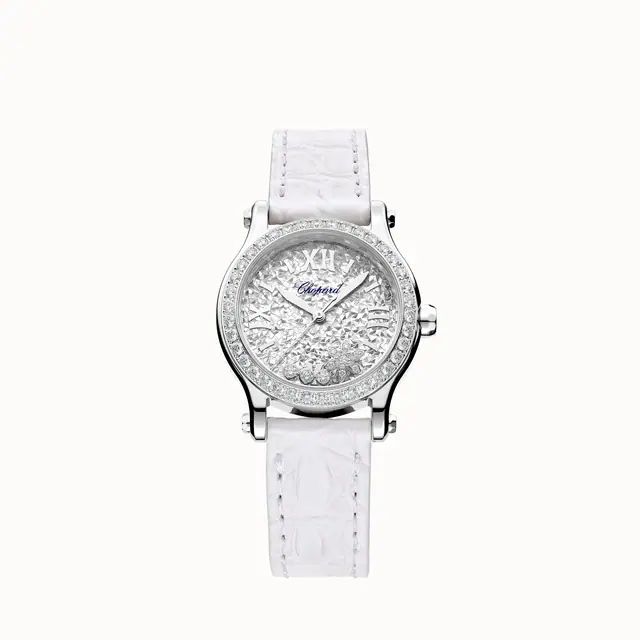 Chopard Happy Snowflakes, 30 mm, automatic, Lucent Steel™, diamonds 278573-3023