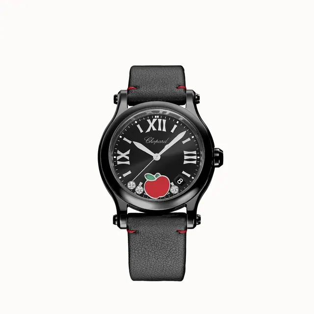 Chopard Happy Sport Fifth Avenue Edition, 36 mm, quartz, DLC-coated Lucent Steel™, diamonds 278582-3007