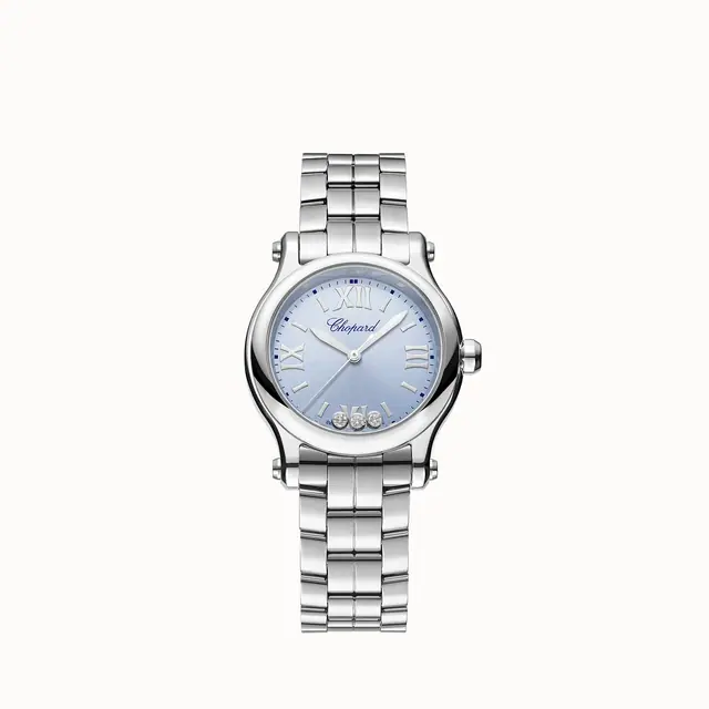 Chopard Happy Sport, 30 mm, quartz, Lucent Steel™, diamonds 278590-3010