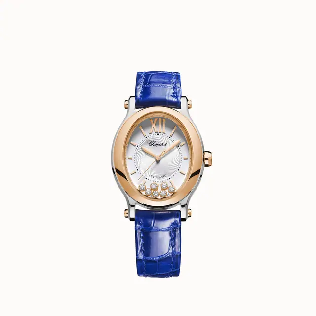 Chopard Happy Sport, 29 x 31 mm, automatic, ethical rose gold, Lucent Steel™, diamonds 278602-6001