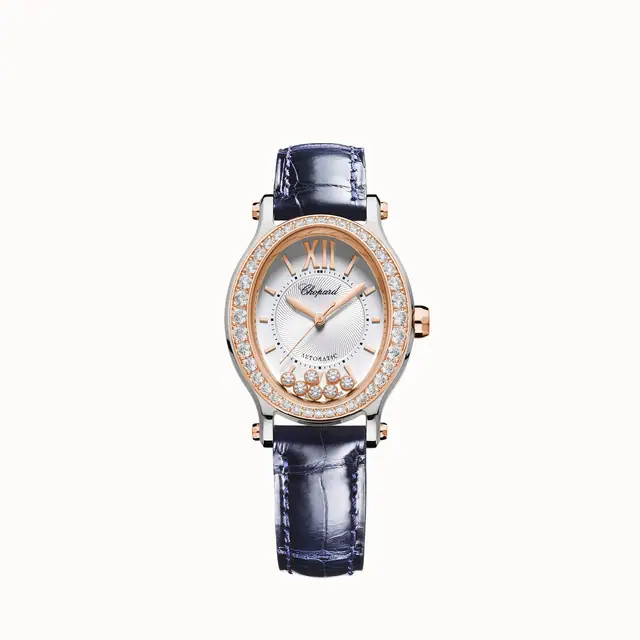 Chopard Happy Sport, 29 x 31 mm, automatic, ethical rose gold, Lucent Steel™, diamonds 278602-6003