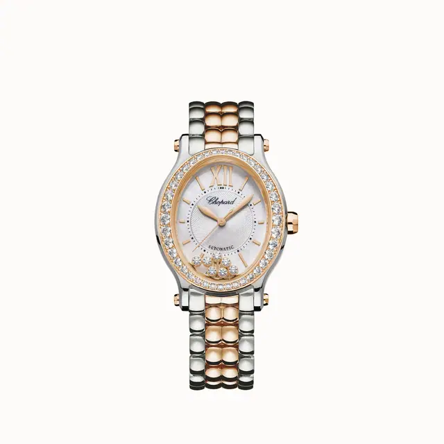 Chopard Happy Sport, 29 x 31 mm, automatic, ethical rose gold, Lucent Steel™, diamonds 278602-6004