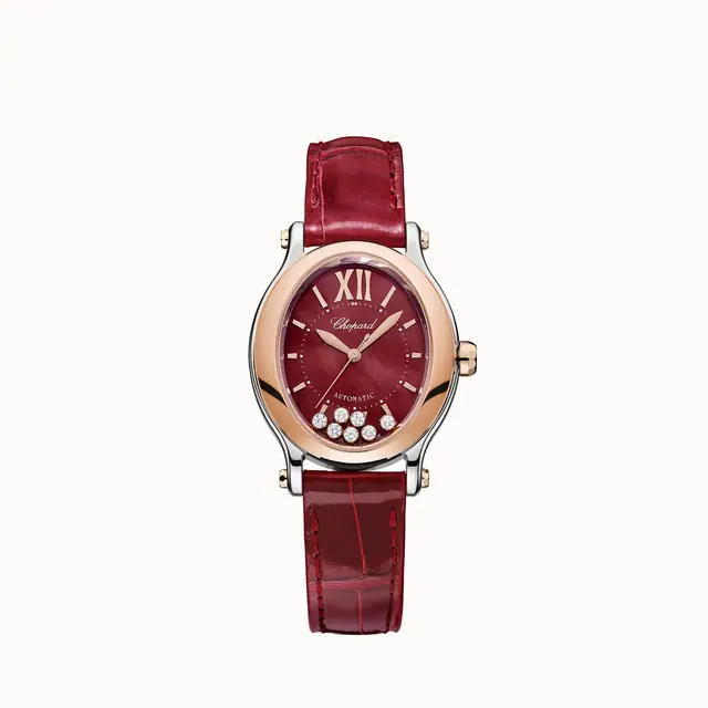 Chopard Happy Sport, 29 x 31 mm, automatic, ethical rose gold, Lucent Steel™, diamonds 278602-6006
