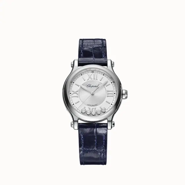 Chopard Happy Sport, 33 mm, automatic, Lucent Steel™, diamonds 278608-3001