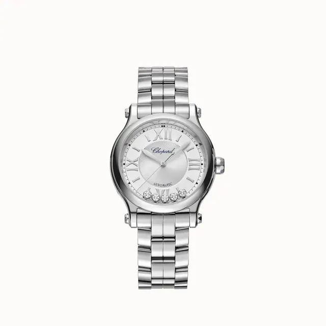 Chopard Happy Sport, 33 mm, automatic, Lucent Steel™, diamonds 278608-3002