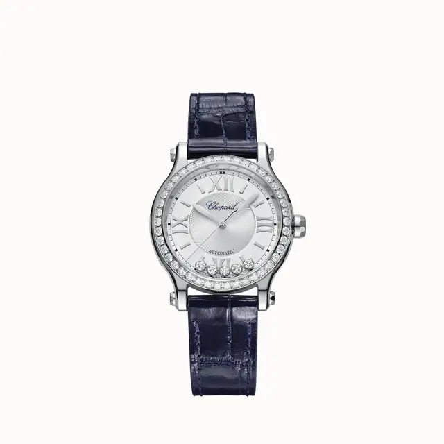 Chopard Happy Sport, 33 mm, automatic, Lucent Steel™, diamonds 278608-3003