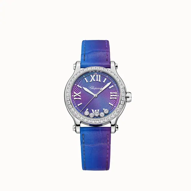 Chopard Happy Sport, 33 mm, automatic, Lucent Steel™, diamonds 278608-3006