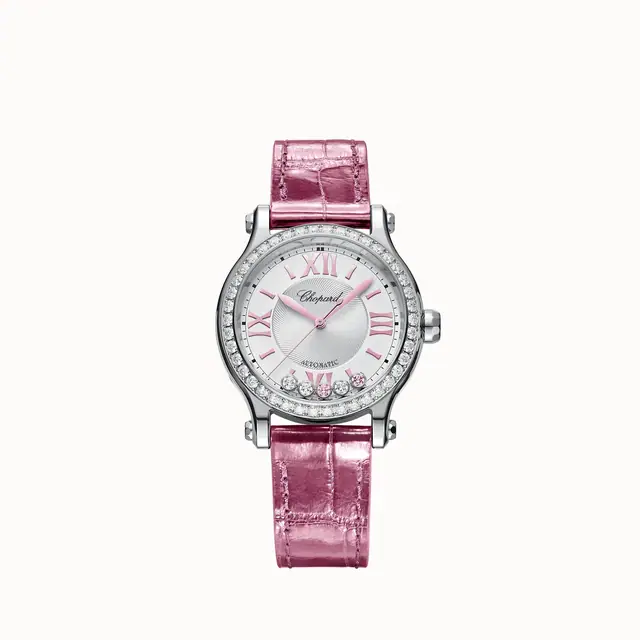 Chopard Happy Sport, 33 mm, automatic, Lucent Steel™, diamonds, tourmalines 278608-3008