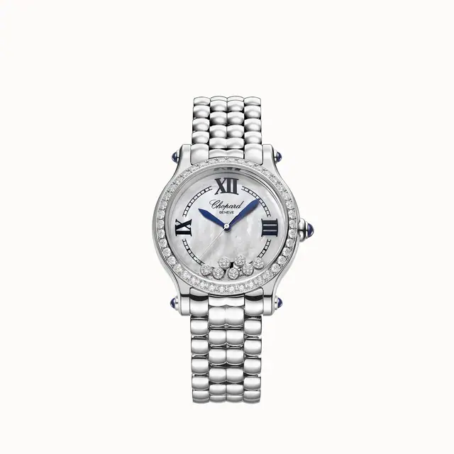 Chopard Happy Sport The First, 33 mm, automatic, Lucent Steel™, diamonds 278610-3002