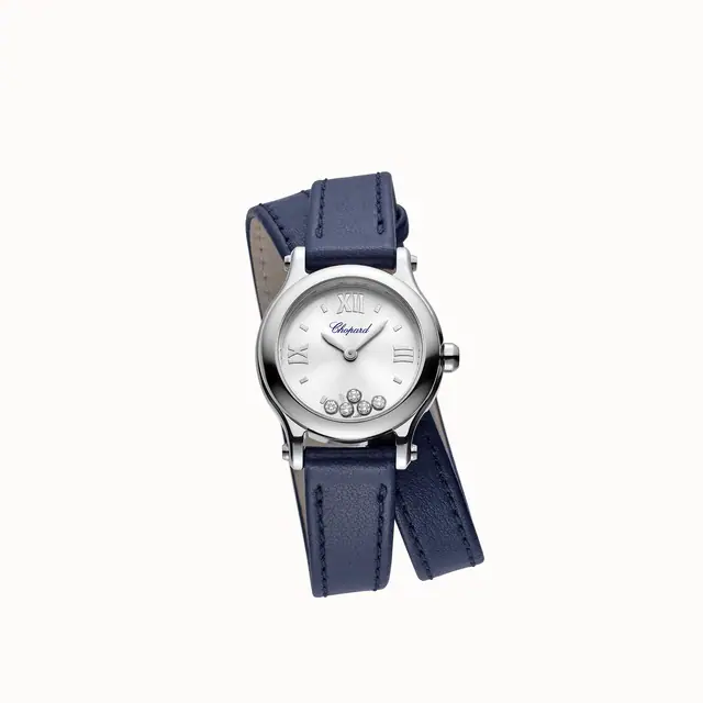 Chopard Happy Sport, 25 mm, quartz, Lucent Steel™, diamonds 278620-3001