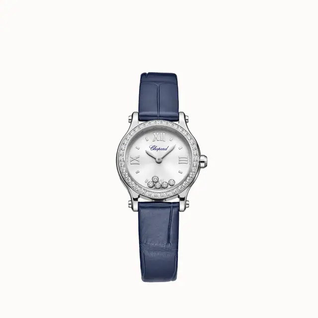 Chopard Happy Sport, 25 mm, quartz, Lucent Steel™, diamonds 278620-3002