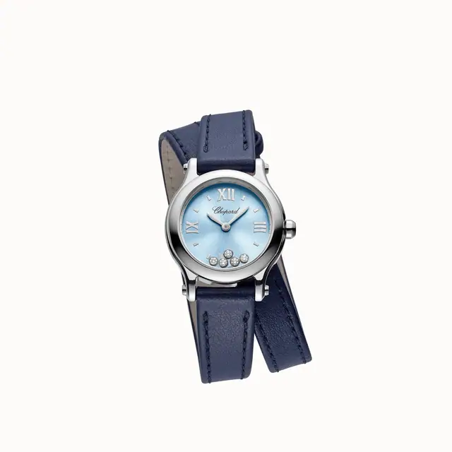 Chopard Happy Sport, 25 mm, quartz, Lucent Steel™, diamonds 278620-3003