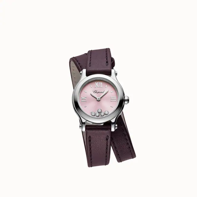 Chopard Happy Sport, 25 mm, quartz, Lucent Steel™, diamonds 278620-3004