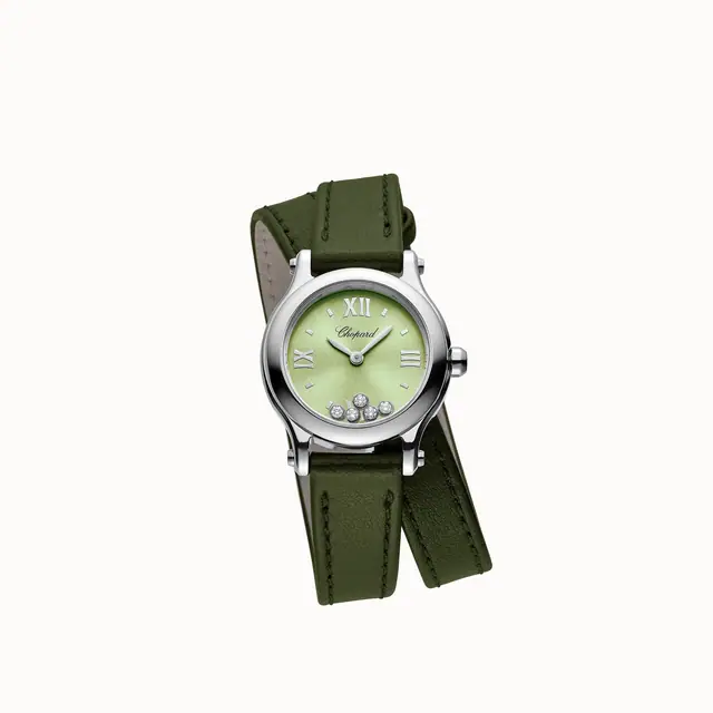 Chopard Happy Sport, 25 mm, quartz, Lucent Steel™, diamonds 278620-3005
