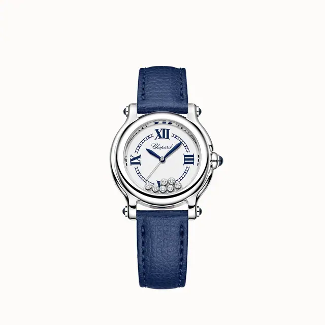 Chopard Happy Sport The First, 33 mm, quartz, Lucent Steel™, diamonds 278640-3003