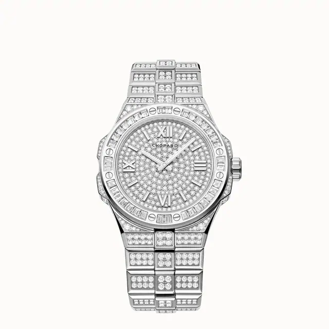 Chopard Alpine Eagle 41, 41 mm, automatic, ethical white gold, diamonds 295363-1001