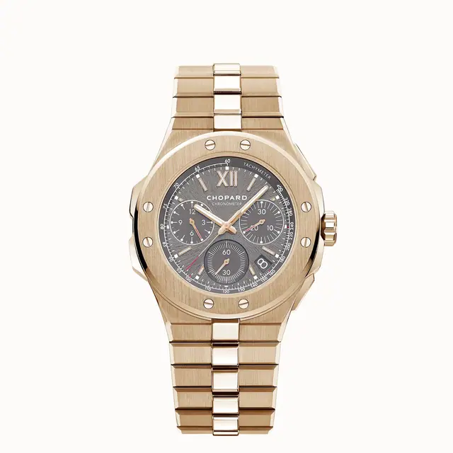 Chopard Alpine Eagle XL Chrono, 44 mm, automatic, ethical rose gold 295393-5002