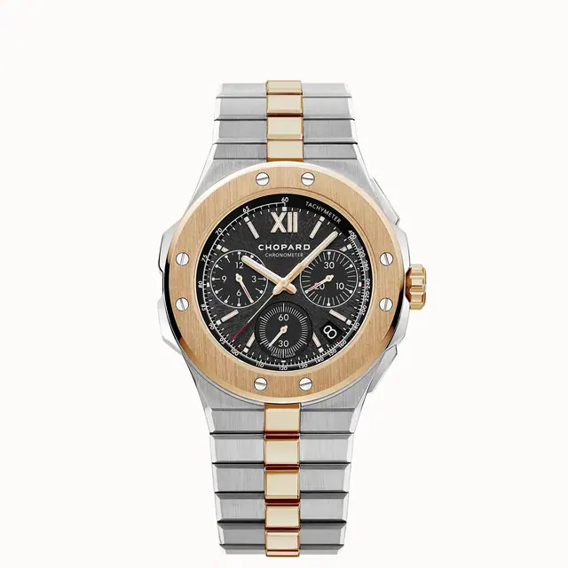 Chopard Alpine Eagle XL Chrono, 44 mm, automatic, ethical rose gold, Lucent Steel™ 298609-6001