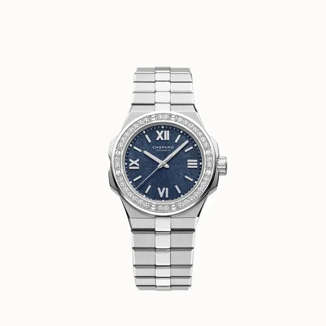 Chopard Alpine Eagle 33, 33 mm, automatic, Lucent Steel™, diamonds 298617-3002