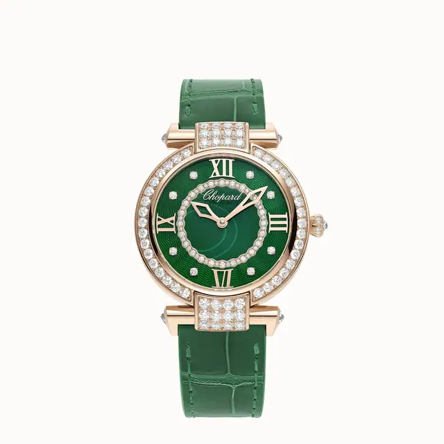Chopard IMPERIALE Joaillerie, 36 mm, automatic, ethical rose gold, diamonds 385377-5002