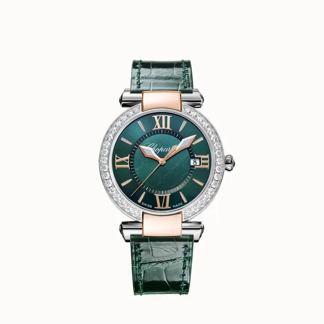 Chopard IMPERIALE, 36 mm, quartz, ethical rose gold, Lucent Steel™, diamonds 388532-6008