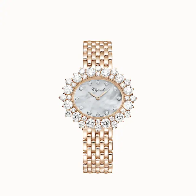 Chopard L'Heure du Diamant, Medium, automatic, ethical rose gold, diamonds @10A390-5100