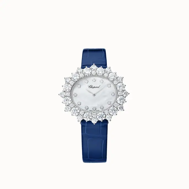 Chopard L'Heure du Diamant, Medium, automatic, ethical white gold, diamonds @13A390-1100