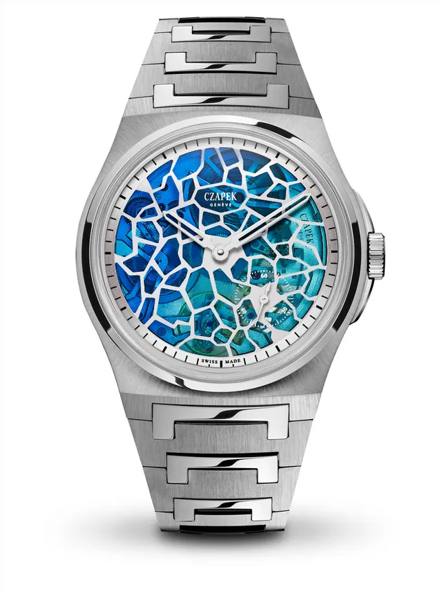 Czapek Antarctique, Plique-à-jour - Polar Blue CZ-8233