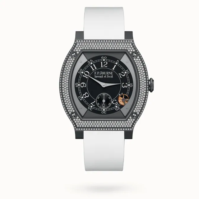F.P. Journe Élégante 48 mm Titalyt® Set With Diamonds ELHT · TITALYT® SET WITH DIAMONDS