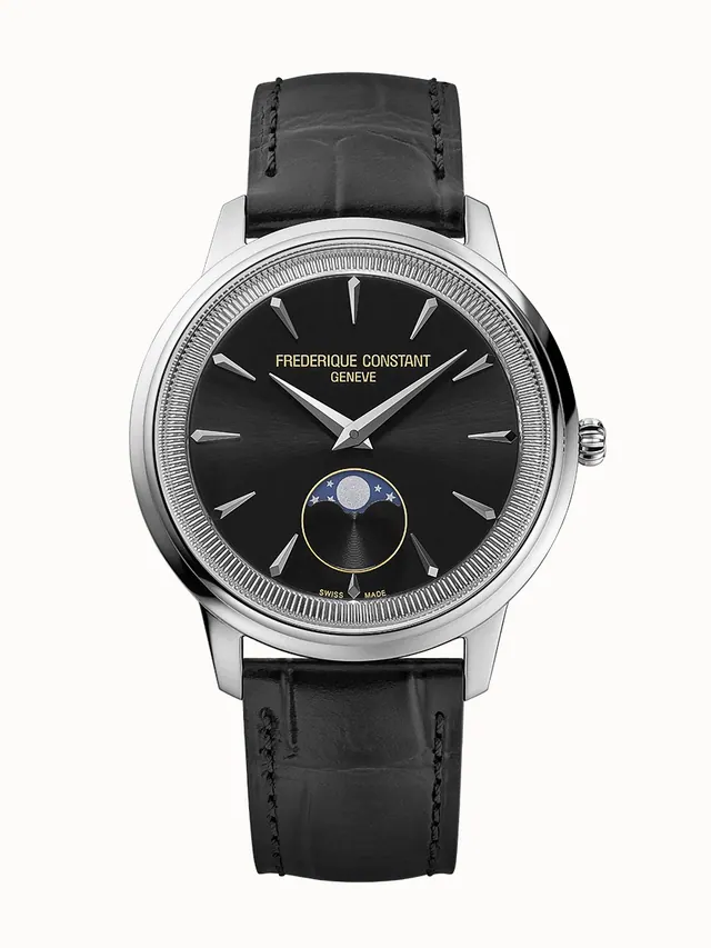 Frederique Constant Classics Moneta Moonphase, Men, Unisex, Women · Quartz FC-206B3S6
