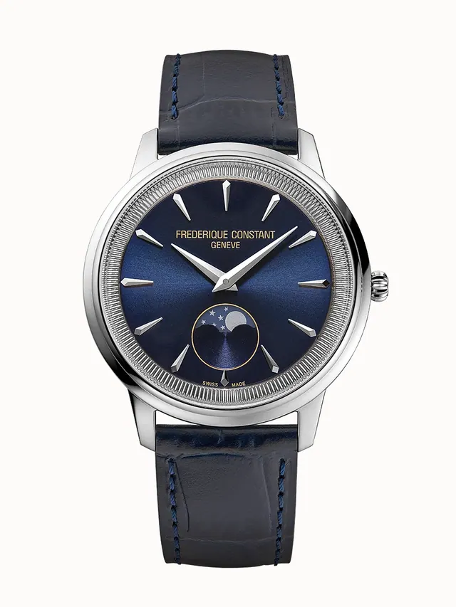Frederique Constant Classics Moneta Moonphase, Men, Unisex, Women · Quartz FC-206N3S6
