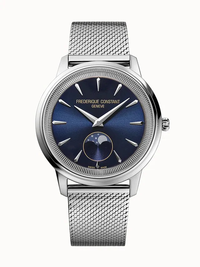 Frederique Constant Classics Moneta Moonphase, Men, Unisex, Women · Quartz FC-206N3S6B